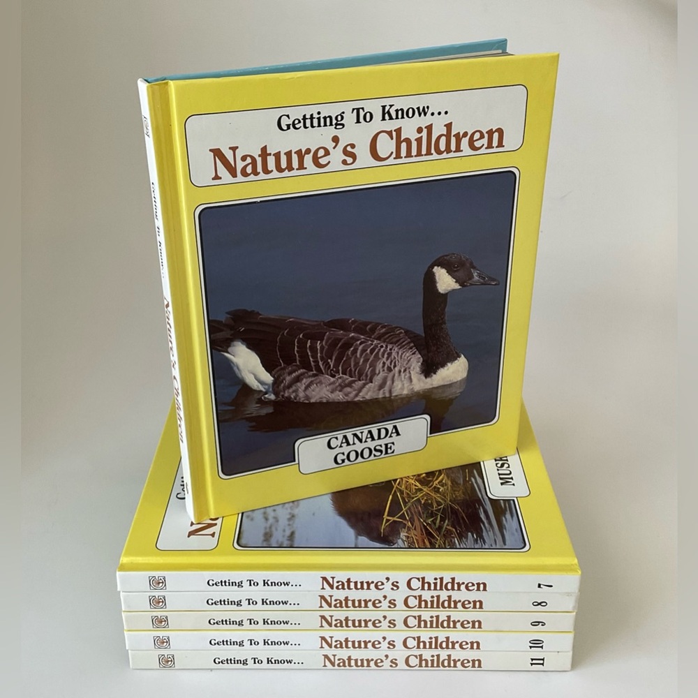 🍎 Vol. 6-11 Getting to Know... Nature's Children Set of 6 Hardcover Books 1985